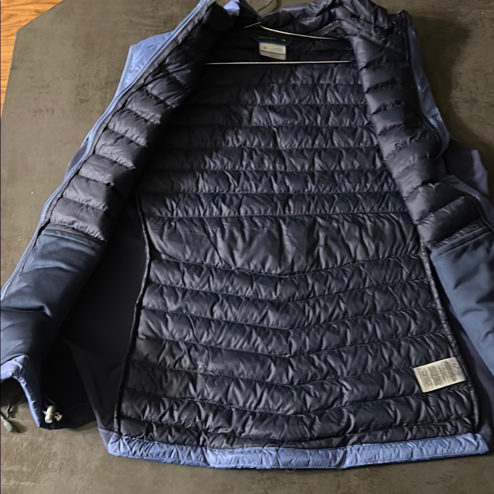 Columbia Navy Puffer Jacket xl - Picture 2 of 6